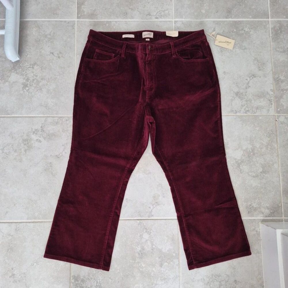 Womens High-Rise Corduroy Bootcut Jeans